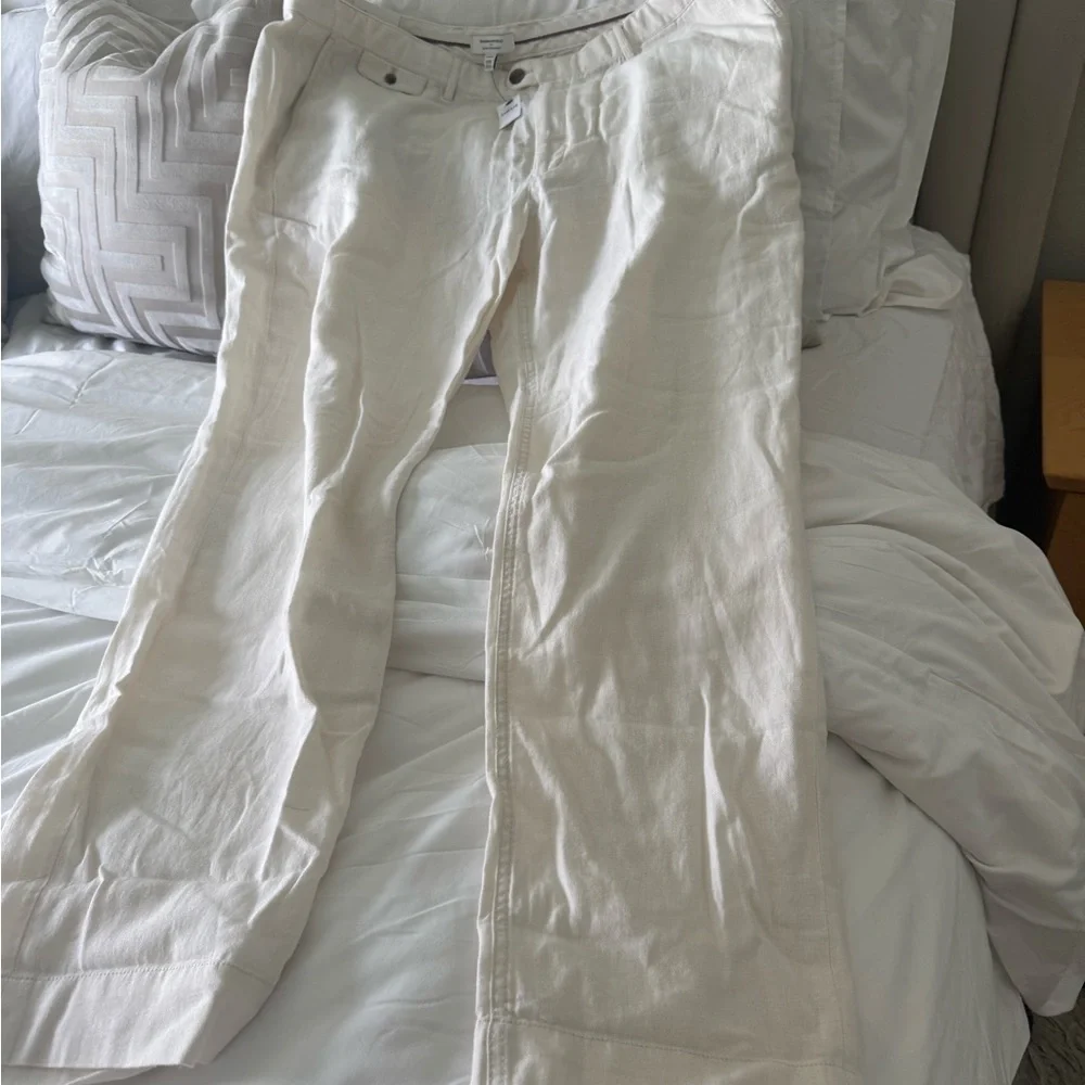 Banana Republic Factory Slim-Straight Linen Blend Pants – Size 42x34 – NWT